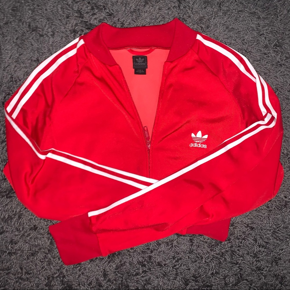 Adidas zip up track jacket